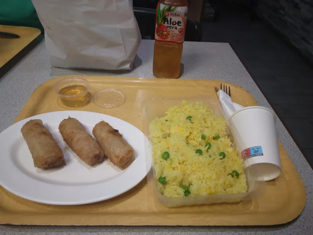 Riz Au Curry Et Nems